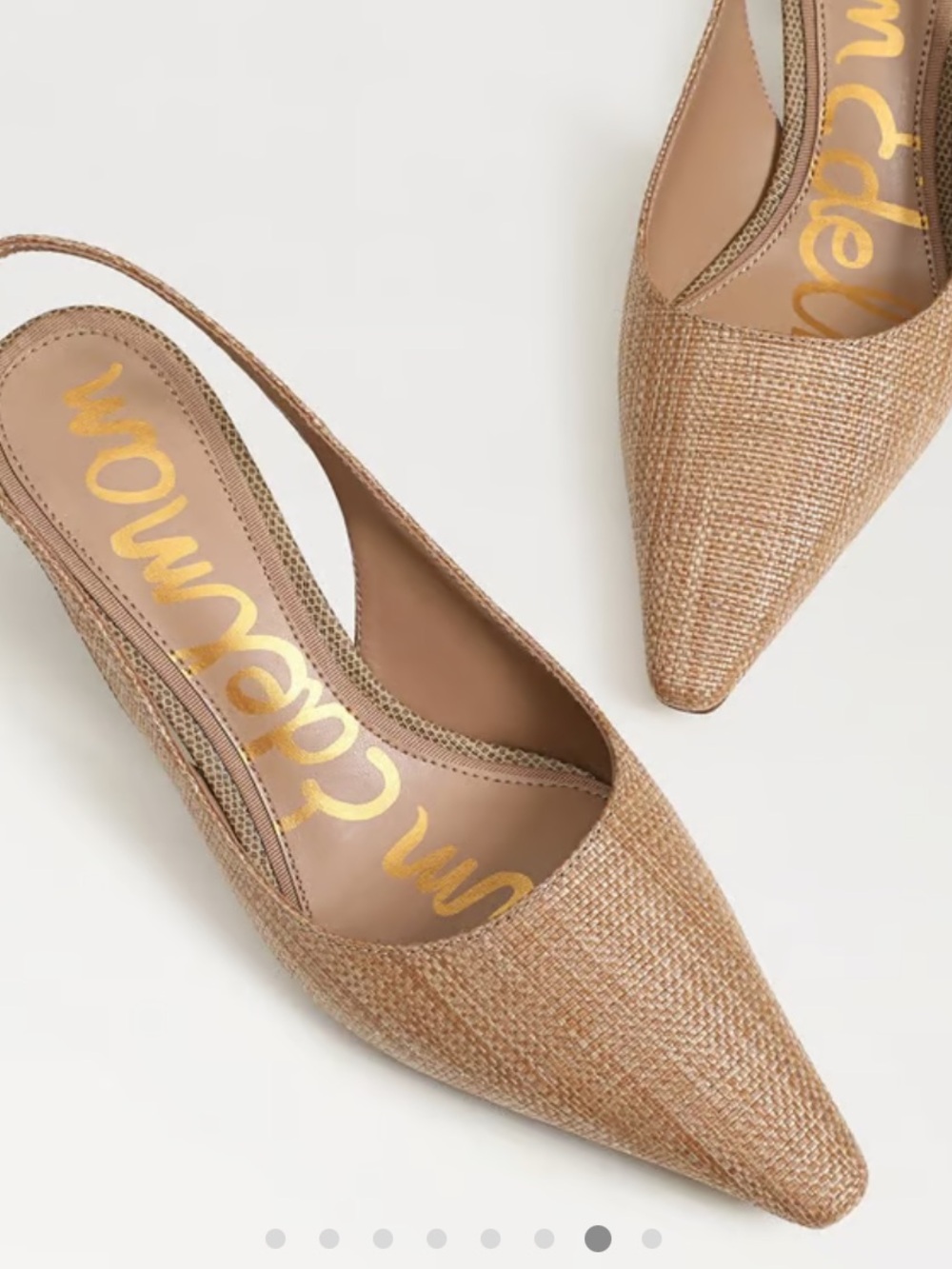 Sam Edelman Bianka Slingback Pump 
$150 Buff Tan Raffia size 7 gently used
